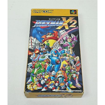 Rockman X2,  Super Famicom Japonês Original com caixa (Usado)