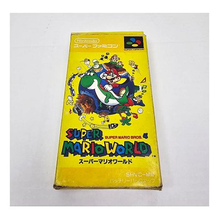 Super Mario World , Super Famicom Japonês Original com caixa  (Usado)