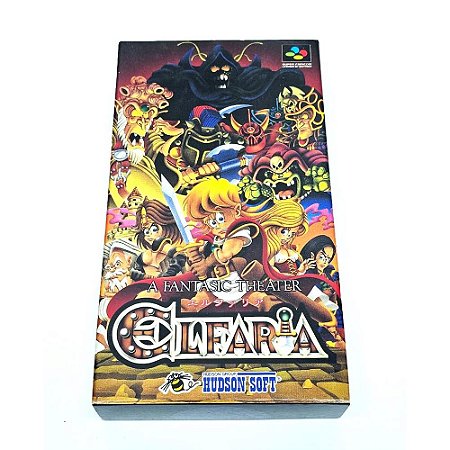 Elfaria , Super Famicom Japonês Original com caixa  (Usado)