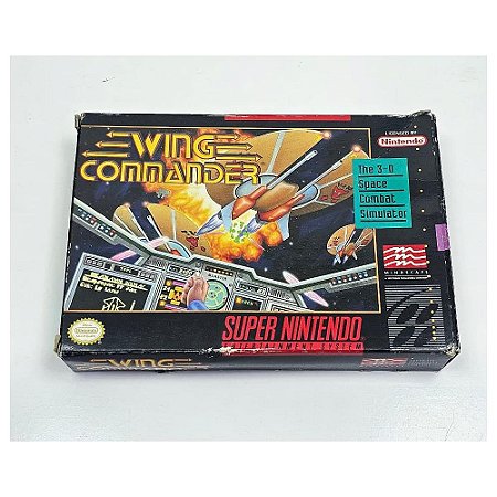 Wing Commander, Super Nintendo, Cartucho Original com caixa (Usado)