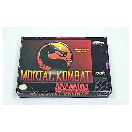 Mortal Kombat - Competition Edition, Super Nintendo, Cartucho Original com caixa  (Usado)