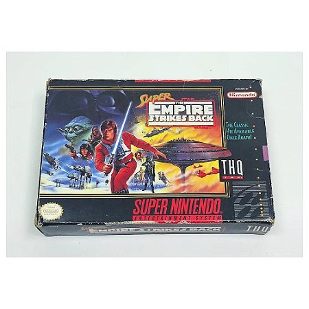 Super Star Wars: The Empire Strikes Back, Super Nintendo, Cartucho Original com caixa  (Usado)