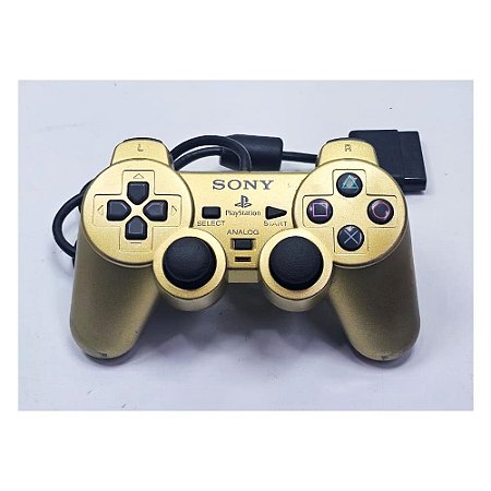Controle Playstation 2, Gundam Gold , PS2, Original Sony (Usado)