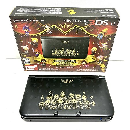 Nintendo 3DS XL (LL), Edição Final Fantasy Theatrhythm, Na Caixa Seriado, Original Nintendo (Usado)