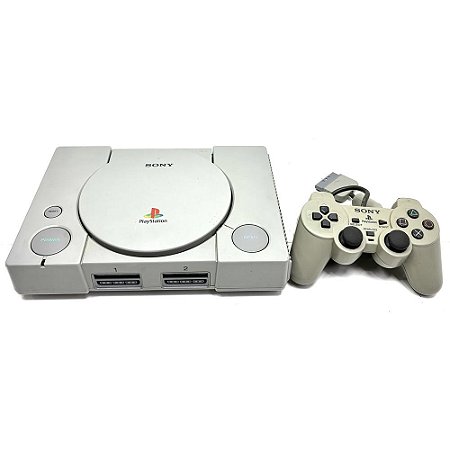 PlayStation 1, Controle Dualshock, Modelo SCPH-9000, PS1, (Usado)