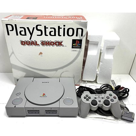 PlayStation 1, Na Caixa Seriado, 1 Controle, Modelo SCPH-7000, PS1, (Usado)