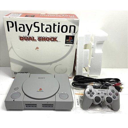 PlayStation 1, Na Caixa Seriado, 1 Controle, Modelo SCPH-7000, PS1, (Usado)