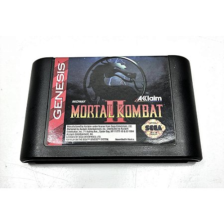 Mortal Kombat 2, Mega Drive Genesis, Americano, Sega, Original (Usado)
