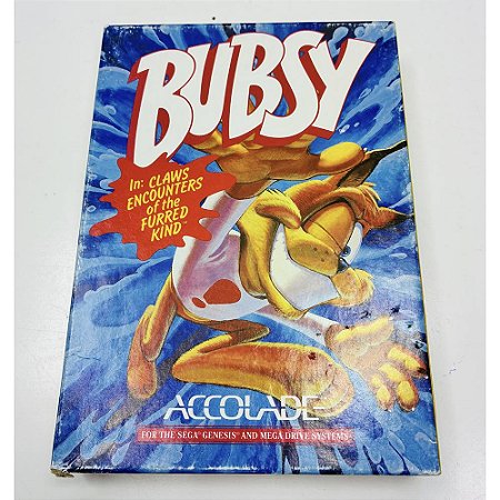 Bubsy, Mega Drive Genesis,Sega, Original com Caixa (Usado)