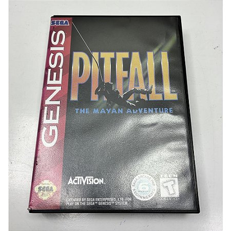 Pitfall The Mayan Adventure, Mega Drive Genesis,Sega, Original com Caixa (Usado)