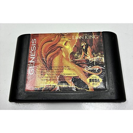 The Lion King, Mega Drive Genesis,Sega, Original (Usado)