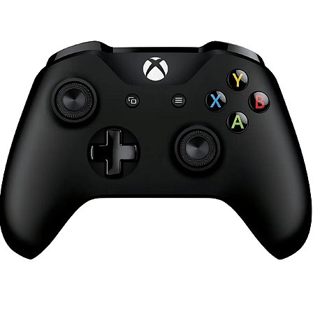 Controle Xbox One, Preto, Original, Microsoft, Seminovo