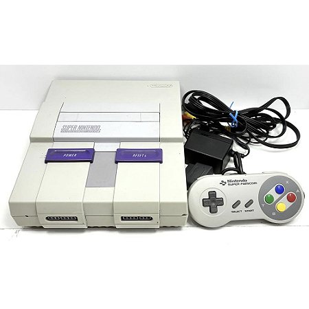 Console Super Nintendo, Com 1 Controle de Super Famicom Original, Nintendo (Usado)