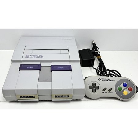 Console Super Nintendo, Com 1 Controle de Super Famicom Original, Nintendo (Usado)