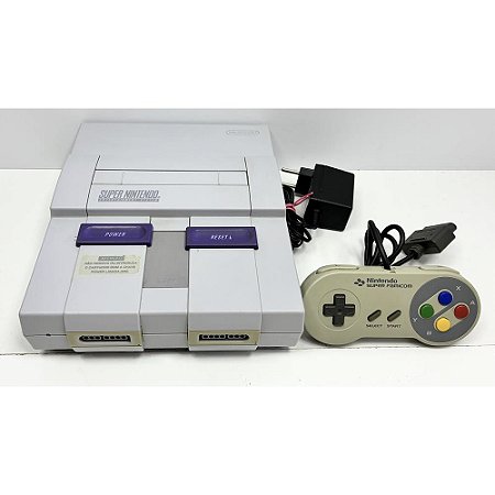 Console Super Nintendo, Com 1 Controle de Super Famicom Original, Nintendo (Usado)