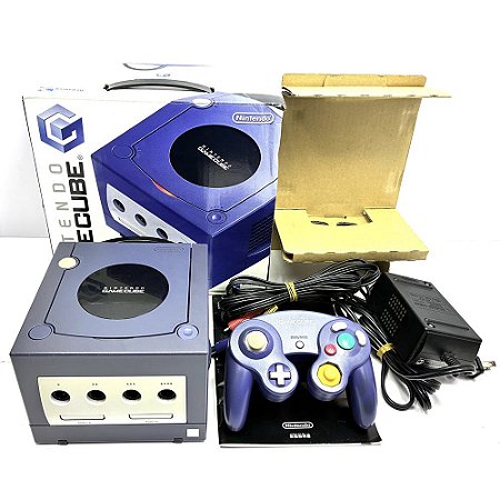 Gamecube Azul, Na Caixa, Com 1 Controle Original, Nintendo (Usado)
