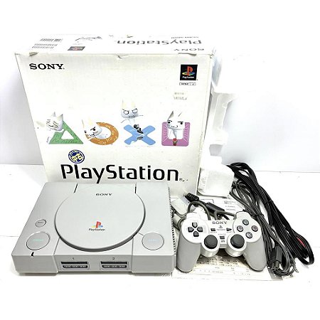 PlayStation 1, Na Caixa Seriado, 1 Controle, Modelo SCPH-9000, PS1, (Usado)