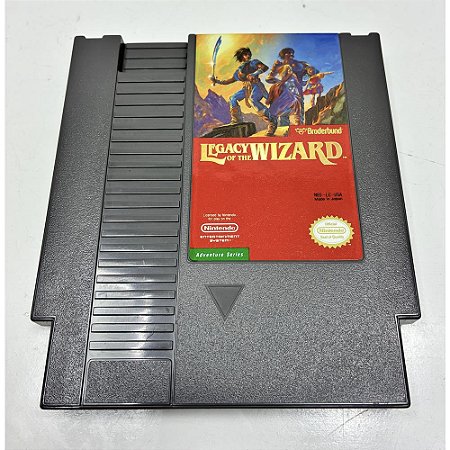 Legacy of the Wizard, Nes Nintendinho, Americano, Original (Usado)