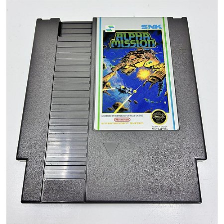 Alpha Mission, Nes Nintendinho, Americano, Original (Usado)