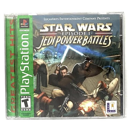 Star Wars Episode 1 Jedi Power Battles, Original PS1 Americano (Usado)