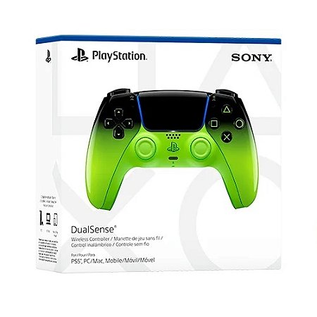 Controle PS5 DualSense, Hyperpop, Remix Green, Verde, Sony, (Novo, Lacrado)