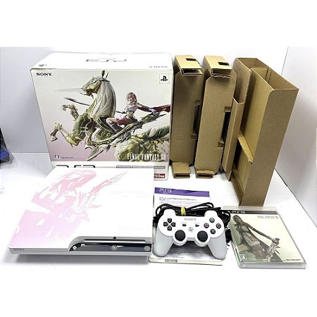 PlayStation 3 Slim, Ed. Final Fantasy XIII, Na Caixa Seriado, PS3, (Usado)