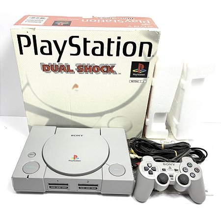 PlayStation 1, Na Caixa Seriado, 1 Controle, Modelo SCPH-7000, PS1, (Usado)