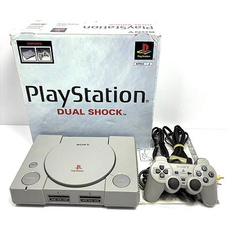 PlayStation 1, Na Caixa Seriado, 1 Controle, Modelo SCPH-9000, PS1, (Usado)