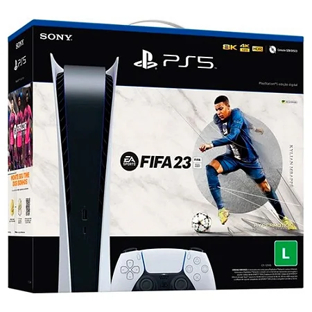 Playstation 5 Fat, Digital Edition, Na Caixa, Sem Jogo, Modelo CFI-1114B, Nacional, SEMINOVO