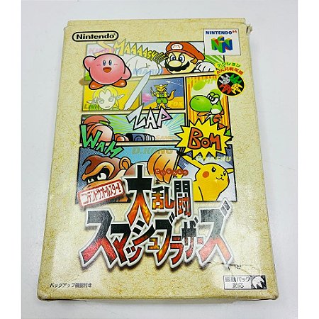 Super Smash Bros., Nintendo 64 JP Original com caixa  (Usado)