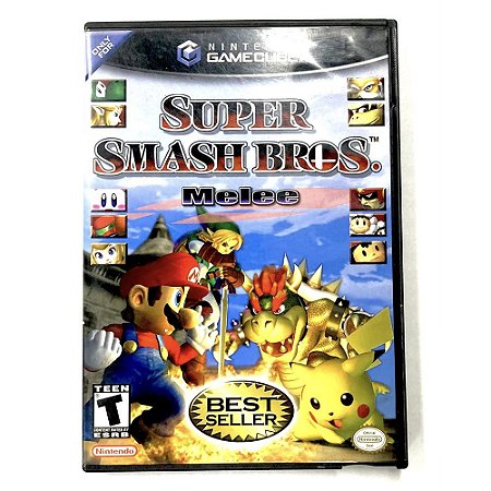 Super Smash Bros Melee, Gamecube Americano Original (Mídia Física) - Usado