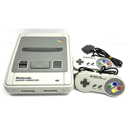 Super Famicom, Com 2 Controles Originais, Nintendo (Usado)