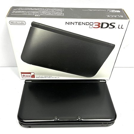 Nintendo 3DS XL (LL), Black, Preto, Na Caixa Seriado, Original Nintendo (Usado)