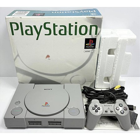PlayStation 1, Na Caixa Seriado, 1 Controle, Modelo SCPH-5500, PS1, (Usado)