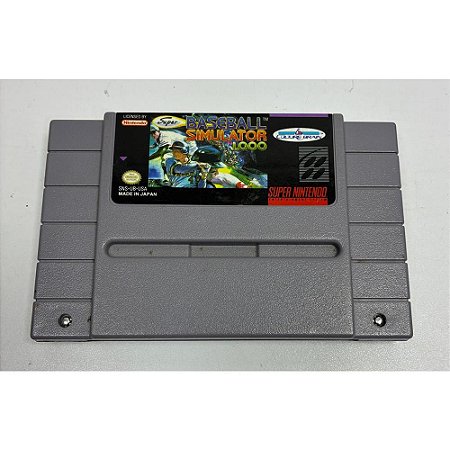 Super Baseball Simulator 1000, Super Nintendo, Snes, Cartucho Original (Usado)