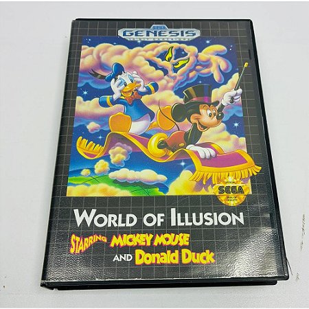 World of Illusion Starring Mickey Mouse and Donald Duck, Mega Drive Genesis, Sega, Cartucho Original (Usado)