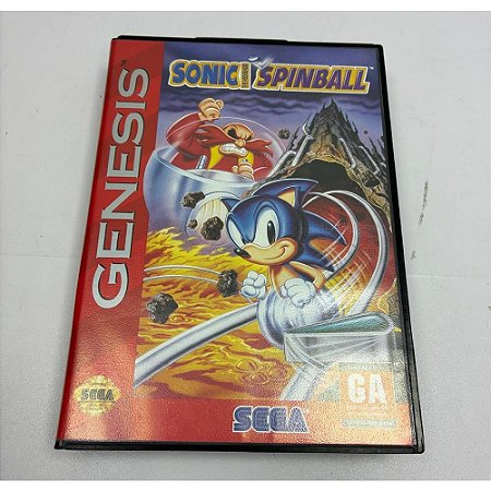 Sonic Spinball, Mega Drive Genesis, Sega, Cartucho Original (Usado)