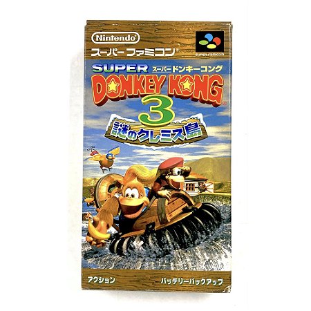 Donkey Kong 3: Mysterious Kremis Island, Super Famicon, JP, Original (Usado)