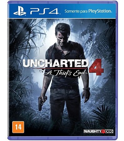 Uncharted 4 A Thief's End - PS4 (Mídia Física) - Novo, Lacrado