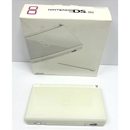 Nintendo DSi Lite, Crystal White, Branco, Na Caixa Seriado, Original Nintendo (Usado)