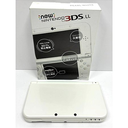 Nintendo New 3DS XL (LL), Pear White, Na Caixa Seriado, Original Nintendo (Usado)