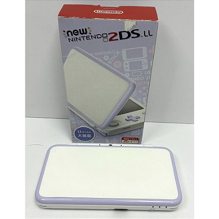 Nintendo New 2DS XL (LL), Lavender White, Na Caixa Seriado, Original Nintendo (Usado)