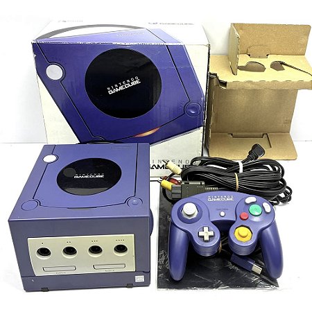 Gamecube Azul, Na Caixa, Com 1 Controle Original, Nintendo (Usado)
