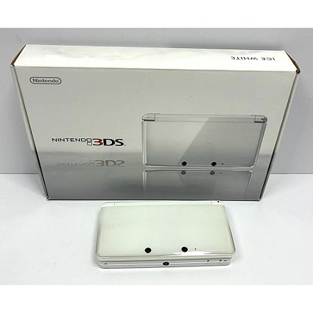 Nintendo 3DS, Ice White, Na Caixa Seriado, Original Nintendo (Usado)
