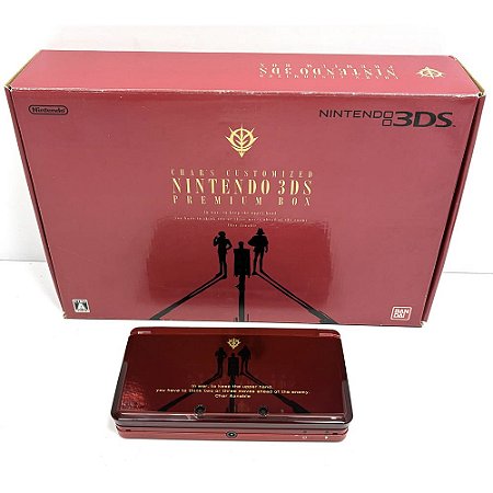 Nintendo 3DS, Gundam Char's Customized Premium Box, Na Caixa Seriado, Original Nintendo (Usado)