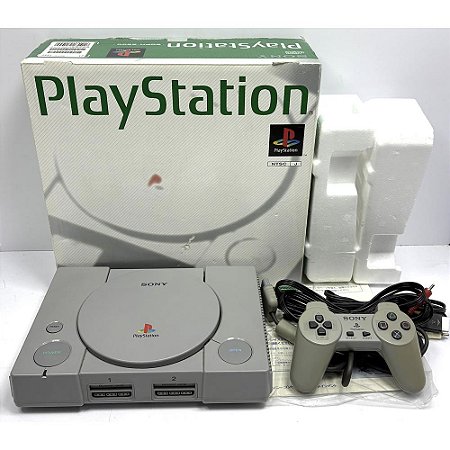PlayStation 1, Na Caixa Seriado, 1 Controle, Modelo SCPH-5500, PS1, (Usado)