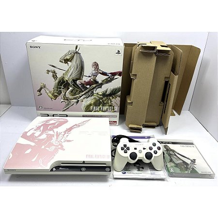 PlayStation 3 Slim, Ed. Final Fantasy XIII, Na Caixa Seriado, PS3, (Usado)