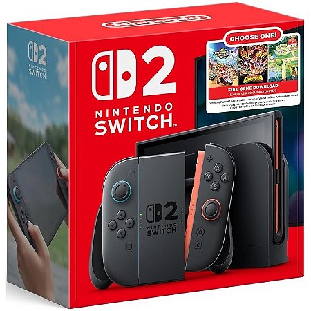 Nintendo Switch 2, Bundle Escolha Seu Jogo, Choose One, (MI), 256gb (Novo, Lacrado)