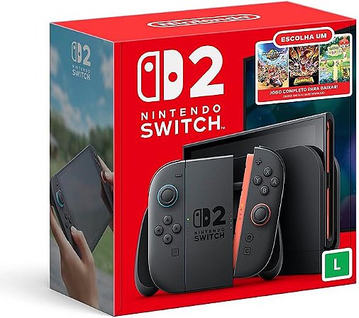 Nintendo Switch 2, Bundle Escolha Seu Jogo, Console Nintendo, Modelo Nacional (Novo, Lacrado)
