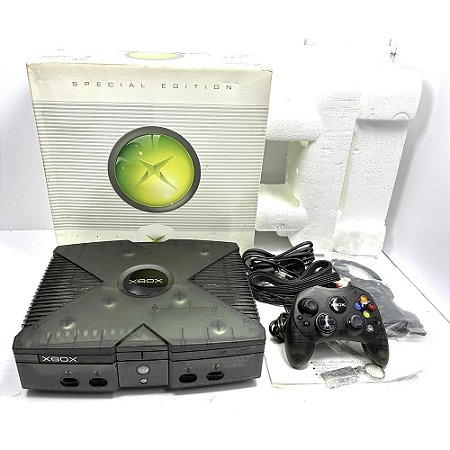 Xbox Clássico, Transparente, Smoke Skeleton, Na Caixa Seriado, Original, Microsoft (Usado)